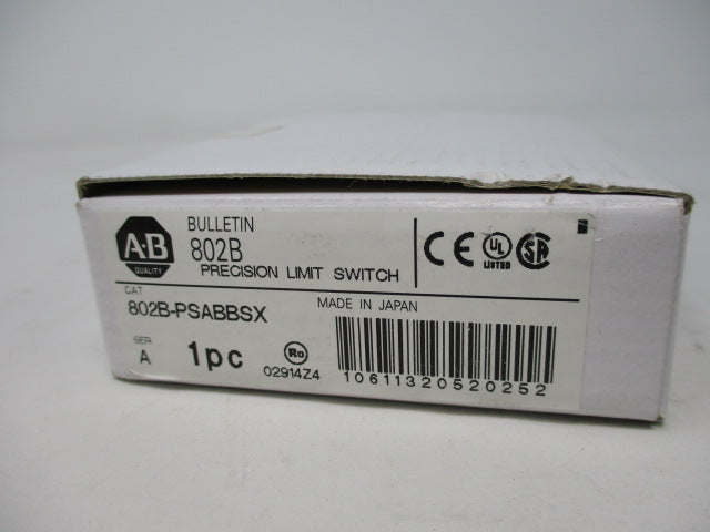 Allen Bradley via TCS 802BPSABBSX Ser. A NSFP (WH) 802B PSBSX