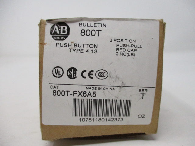 Allen Bradley via TCS 800TFX6A5 Ser. T NSFP (BR/WH) 800T FX6A5