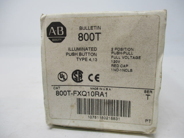Allen Bradley via TCS 800TFXQ10RA1 Ser. T NSFP (WH) 800T FXQ10RA1