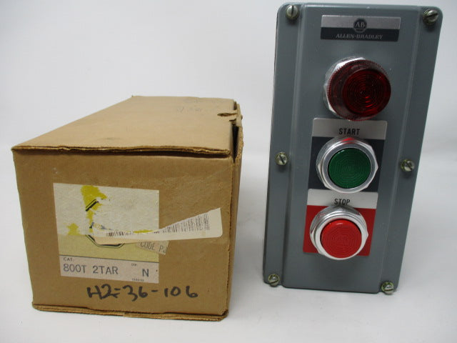 Allen Bradley via TCS 800T2TAR Ser. N NSFP (BR/YL) 800T 2TAR
