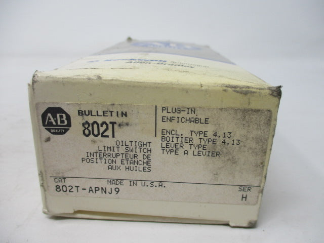 Allen Bradley via TCS 802TAPNJ9 Ser. H NSFP (GY/BL) 802T APNJ9
