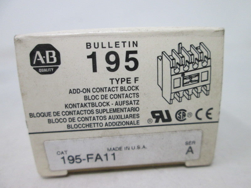 Allen Bradley via TCS 195FA11 Ser. A NSFP (WH) 195 FA11