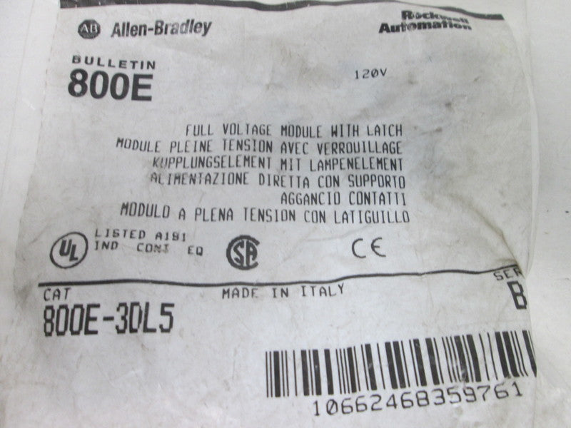 Allen Bradley via TCS 800E3DL5 Ser. B NSFP 800E 3DL5