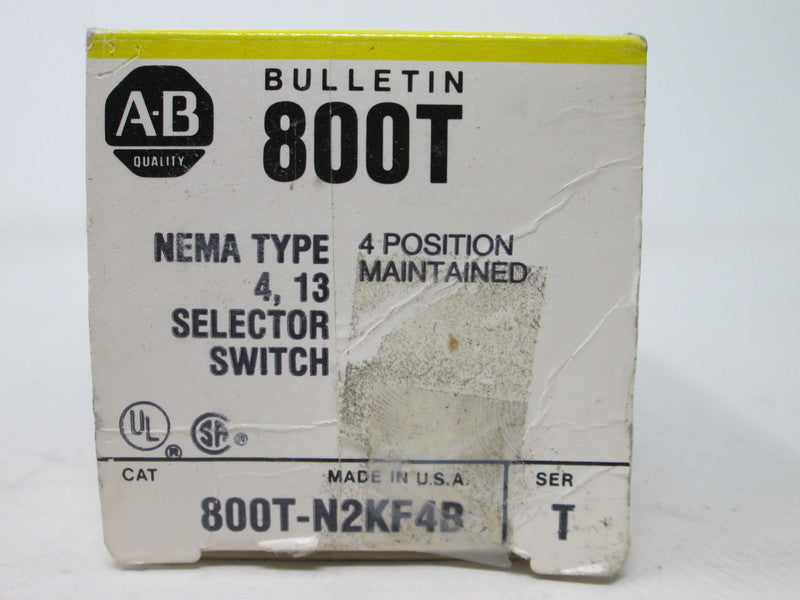 Allen Bradley via TCS 800TN2KF4B Ser. T NSFP (BK/YL) 800T N2KF4B