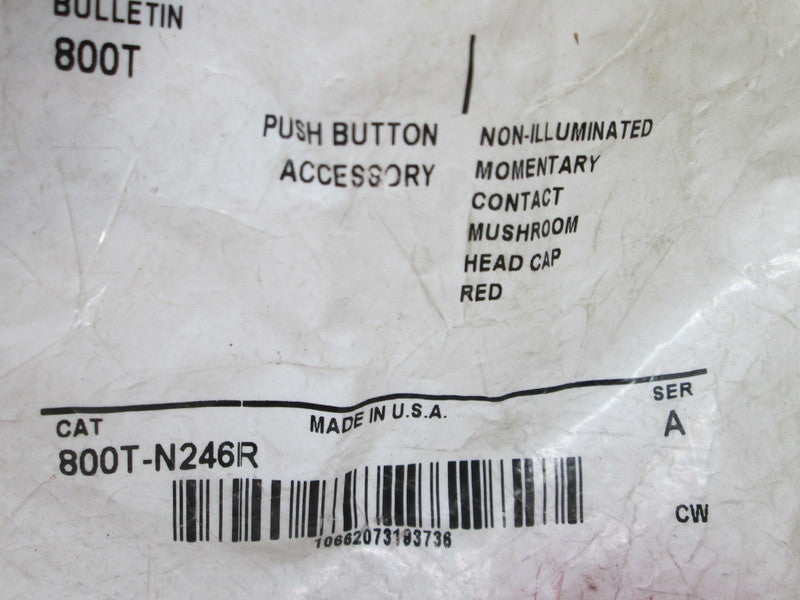 Allen Bradley via TCS 800TN246R Ser. A NSFP 800T N246R