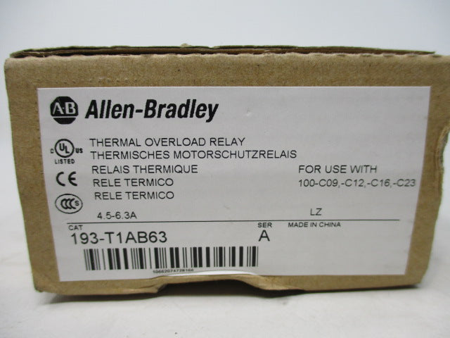 Allen Bradley via TCS 193T1AB63 Ser. A NSFP (BR/WH) 193 T1AB63