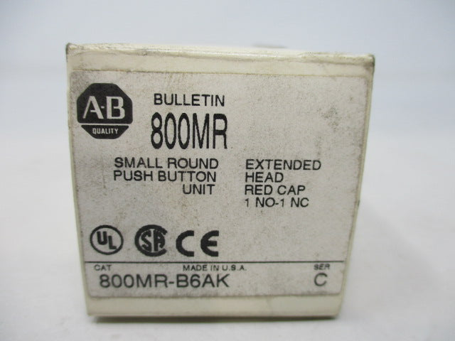 Allen Bradley via TCS 800MRB6AK Ser. C NSFP (WH) 800MR B6AK