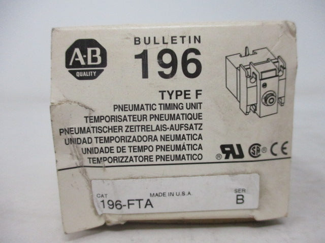 Allen Bradley via TCS 196FTA Ser. B NSFP (WH) 196 FTA