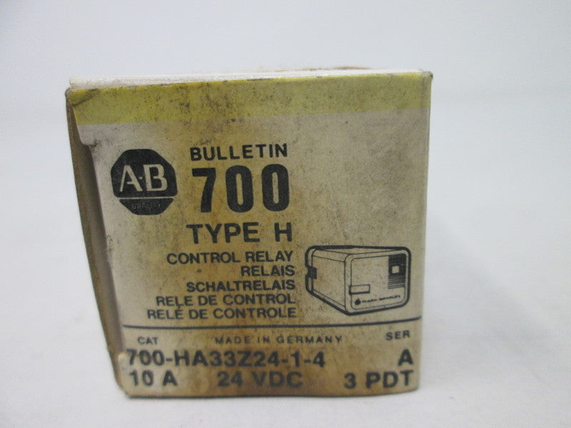 Allen Bradley via TCS 700HA33Z2414 Ser. A NSFP (BK/YL) 700 HA33Z24 1 4