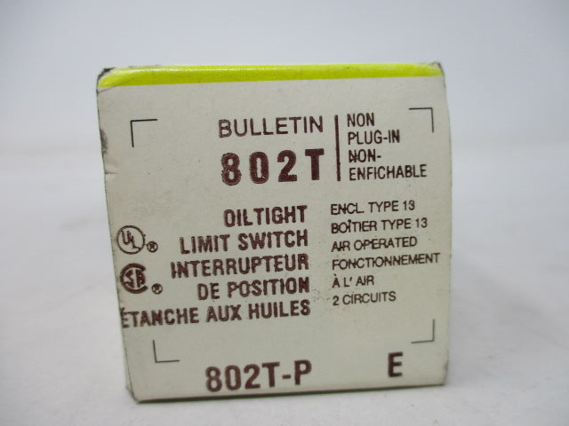 Allen Bradley via TCS 802TP Ser. E  NSFP (BK/YL) 802T P