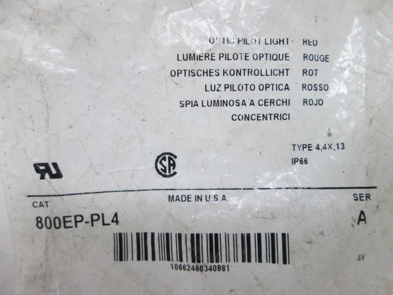 Allen Bradley via TCS 800EPPL4 Ser. A NSFP 800EP PL4