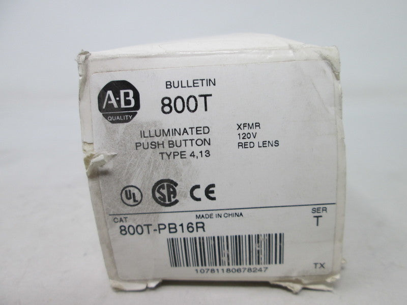 Allen Bradley via TCS 800TPB16R Ser. T NSFP (WH) 800T PB16R