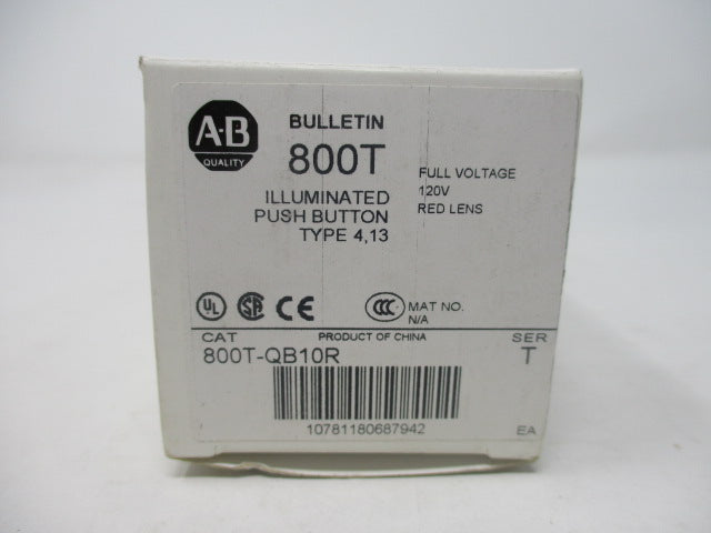 Allen Bradley via TCS 800TQB10R Ser. T NSFP (WH) 800T QB10R