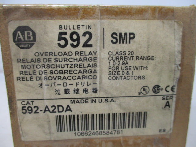 Allen Bradley via TCS 592A2DA Ser. A NSFP (BR/WH) 592 A2DA