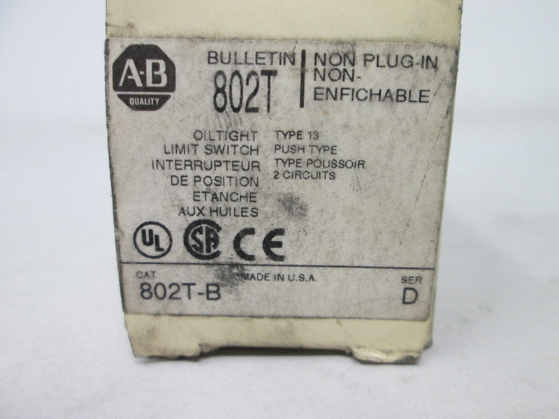 Allen Bradley via TCS 802TB Ser. D NSFP (WH) 802T B