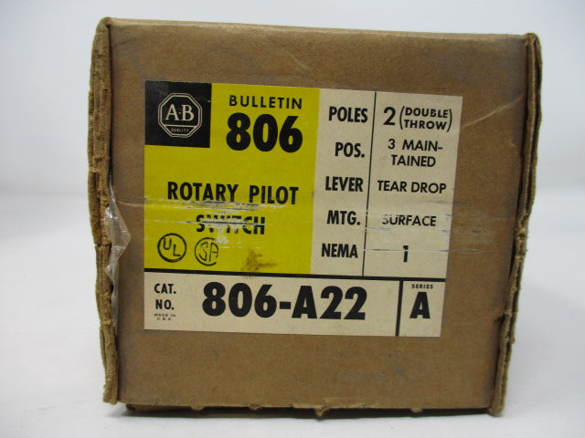 Allen Bradley via TCS 806A22 Ser. A NSFP (BR/YL) 806 A22