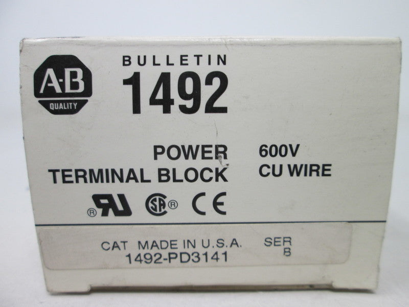 Allen Bradley via TCS 1492PD3141 Ser. B NSFP (WH) 1492 PD3141