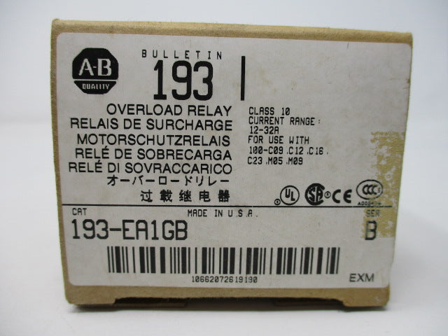 Allen Bradley via TCS 193EA1GB Ser. B NSFP (BR/WH) 193 EA1GB