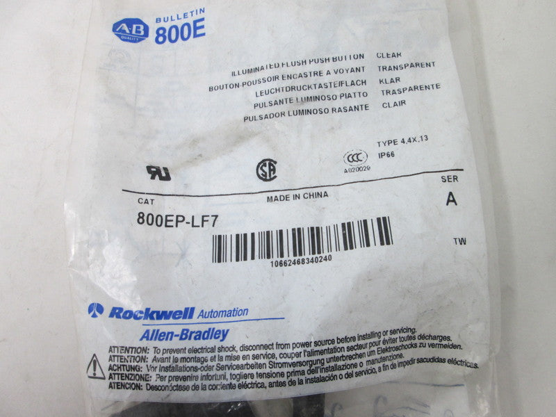 Allen Bradley via TCS 800EPLF7 Ser. A NSFP 800EP LF7