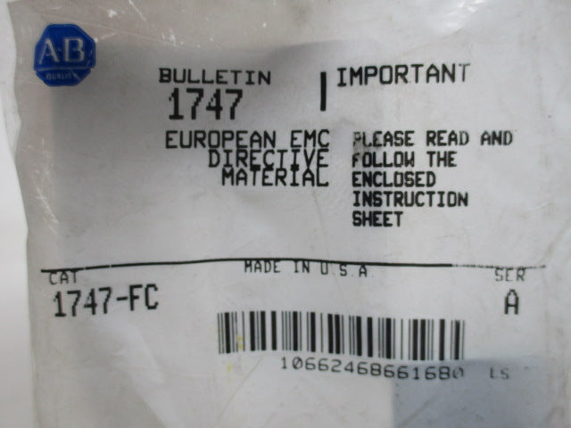 Allen Bradley via TCS 1747FC Ser. A NSFP 1747 FC