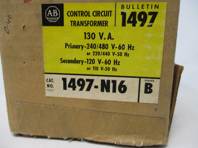 Allen Bradley via TCS 1497N16 Ser. B NSFP (BR/YL) 1497 N16