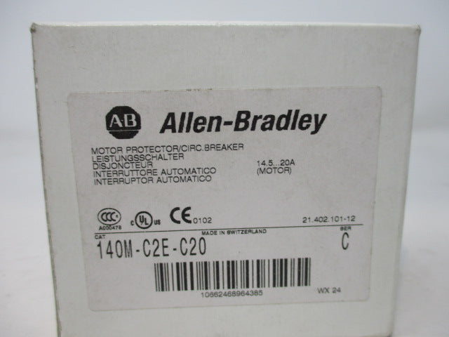 Allen Bradley via TCS 140MC2EC20 Ser. C NSFP (WH) 140M C2E C20
