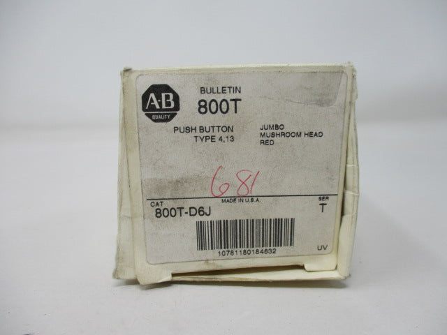 Allen Bradley via TCS 800TD6J Ser. T NSFP (WH) 800T D6J