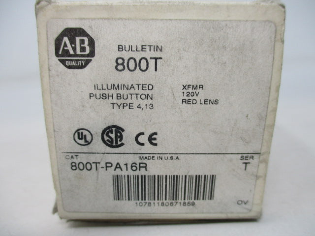 Allen Bradley via TCS 800TPA16R Ser. T NSFP (WH) 800T PA16R