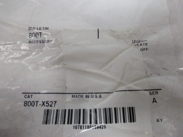 Allen Bradley via TCS 800TX527 Ser. A NSFP 800T X527