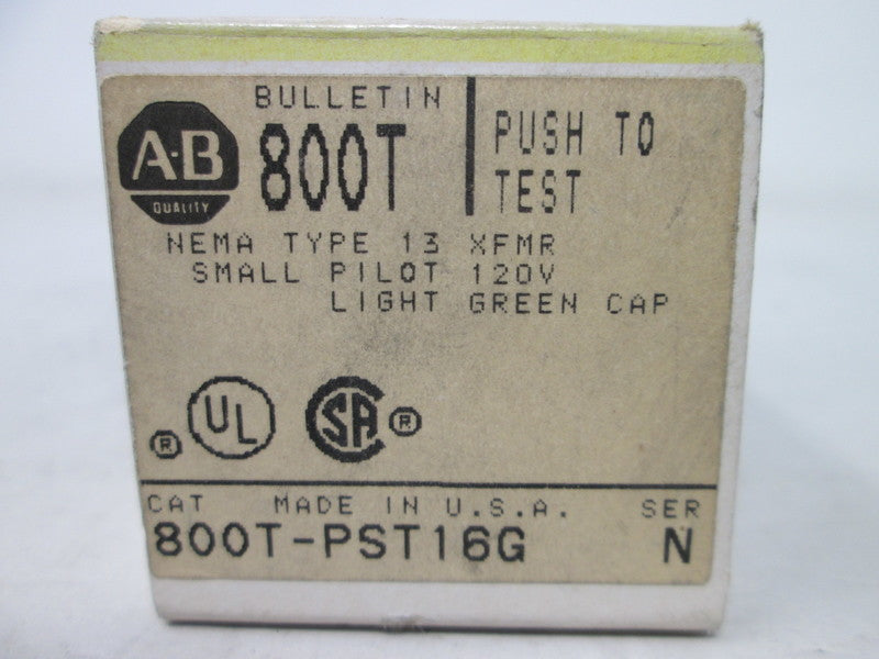 Allen Bradley via TCS 800TPST16G Ser. N NSFP (BK/YL) 800T PST16G