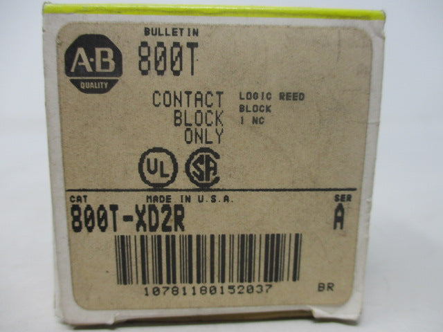 Allen Bradley via TCS 800TXD2R Ser. A NSFP (BK/YL) 800T XD2R