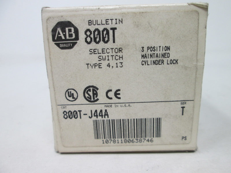 Allen Bradley via TCS 800TJ44A Ser. T NSFP (WH) 800T J44A