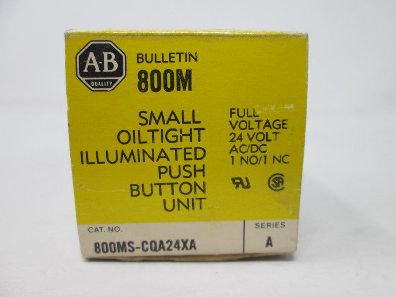 Allen Bradley via TCS 800MSCQA24XA Ser. A NSFP (BK/YL) 800MS CQA24XA