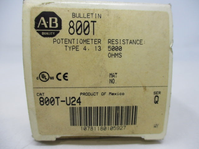 Allen Bradley via TCS 800TU24 Ser. Q NSFP (WH) 800T U24