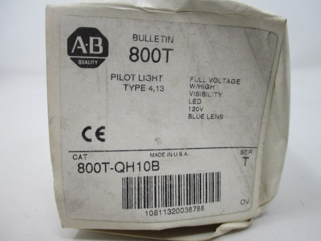 Allen Bradley via TCS 800TQH10B Ser. T NSFP (WH) 800T QH10B