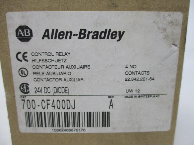 Allen Bradley via TCS 700CF400DJ Ser. A NSFP (BR/WH) 700 CF400DJ