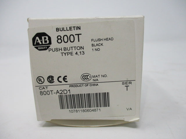 Allen Bradley via TCS 800TA2D1 Ser. T  NSFP (WH) 800T A2D1
