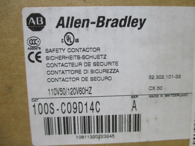 Allen Bradley via TCS 100SC09D14C Ser. A NSFP (BR/WH) 100S C09D14C