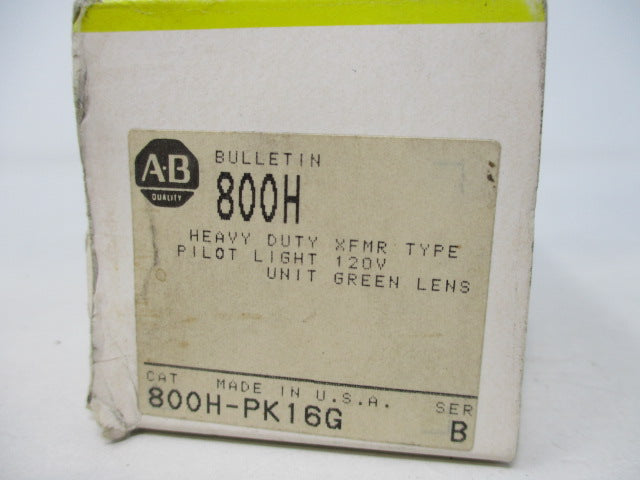 Allen Bradley via TCS 800HPK16G Ser. B NSFP (BK/YL) 800H PK16G
