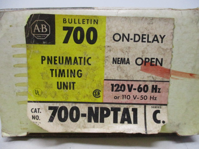 Allen Bradley via TCS 700NPTA1 Ser. C NSFP (BK/YL) 700 NPTA1