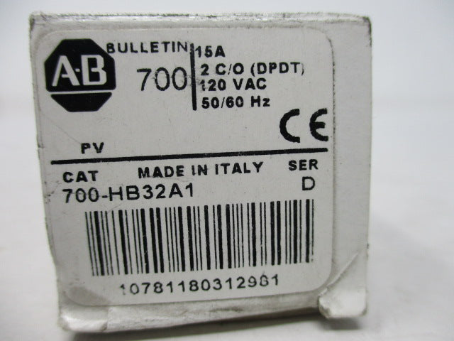 Allen Bradley via TCS 700HB32A1 Ser. D NSFP (WH) 700 HB32A1