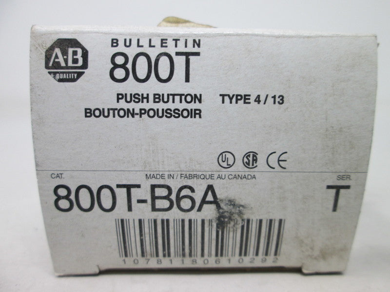 Allen Bradley via TCS 800TB6A Ser. T NSFP (WH) 800T B6A