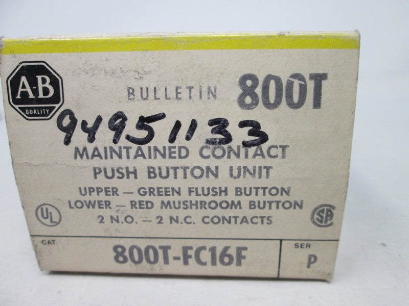 Allen Bradley via TCS 800TFC16F Ser. P NSFP (BK/YL) 800T FC16F