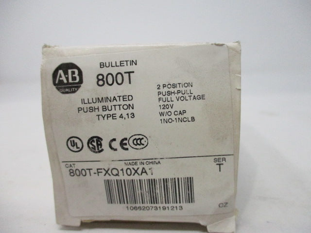 Allen Bradley via TCS 800TFXQ10XA1 Ser. T NSFP (WH) 800T FXQ10XA1
