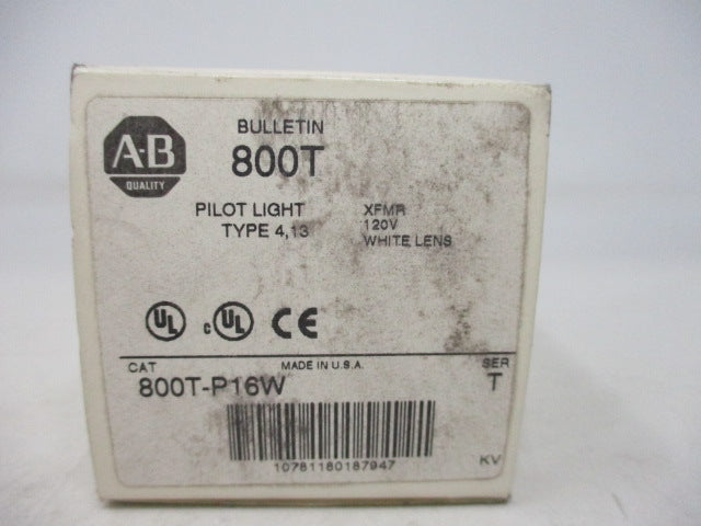 Allen Bradley via TCS 800TP16W Ser. T NSFP (WH) 800T P16W