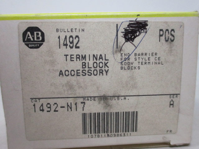 Allen Bradley via TCS 1492N17 Ser. A NSFP (BK/YL) 1492 N17