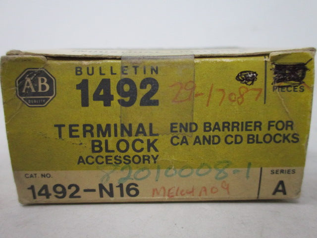 Allen Bradley via TCS 1492N16 Ser. A NSFP (BK/YL) 1492 N16