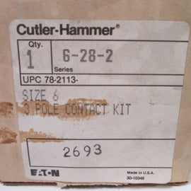 Cutler Hammer 6282 NSFP ** GENUINE ** 6 28 2 Eaton Westinghouse