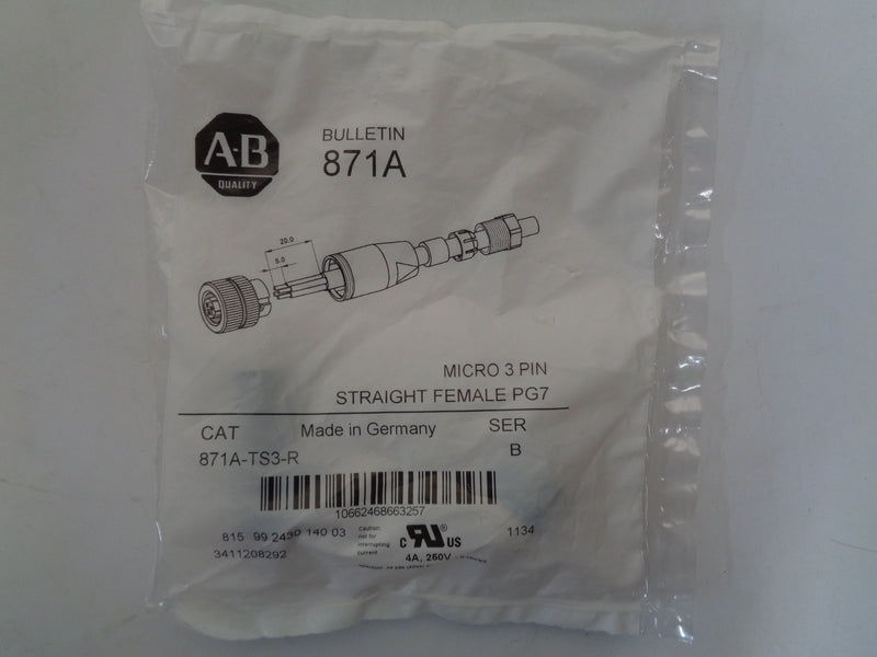 Allen Bradley via TCS 871ATS3R Ser. B NSFP 871A TS3 R