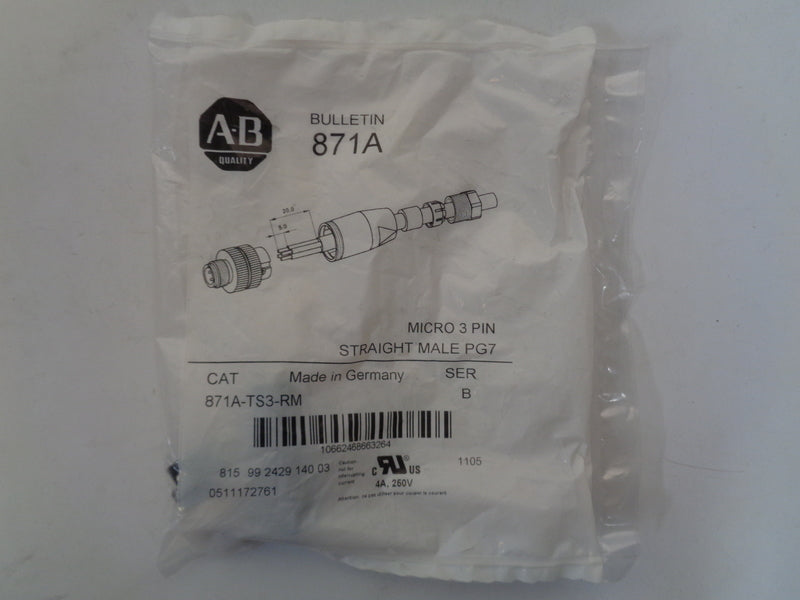 Allen Bradley via TCS 871ATS3RM Ser. B NSFP 871A TS3 RM